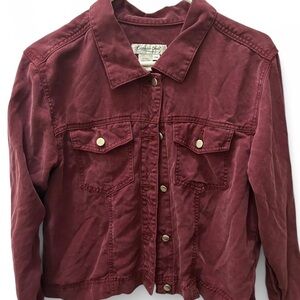 Burgundy / Red Coldwater Creek button up
